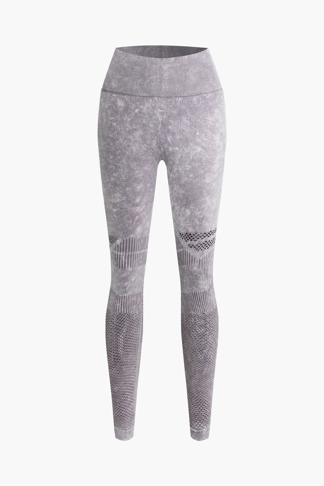 Abstract Print High Waist Sports Leggings - Flockneti