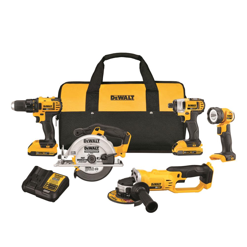 DEWALT 20V MAX Compact 5-Tool Combo Kit - Flockneti