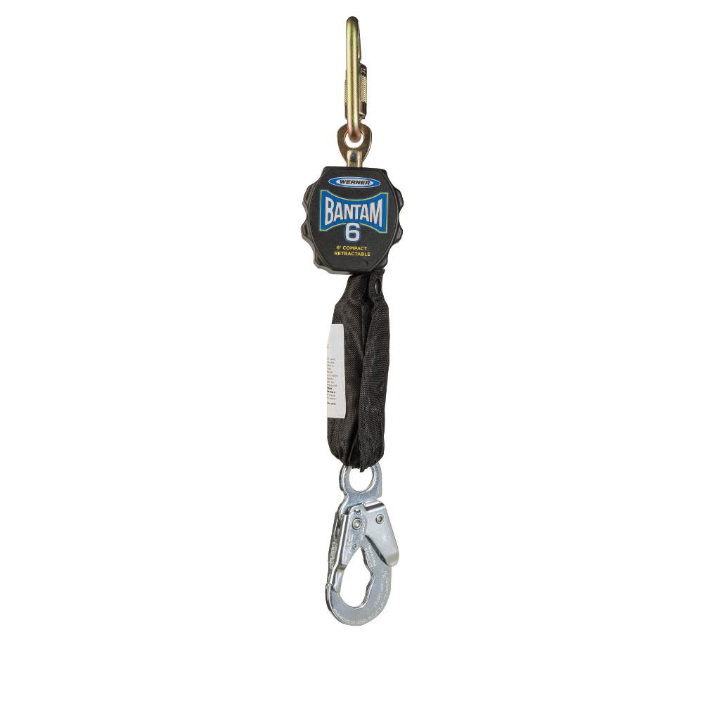 Werner 6 ft Bantam Web Self-Retracting Lifeline - Flockneti