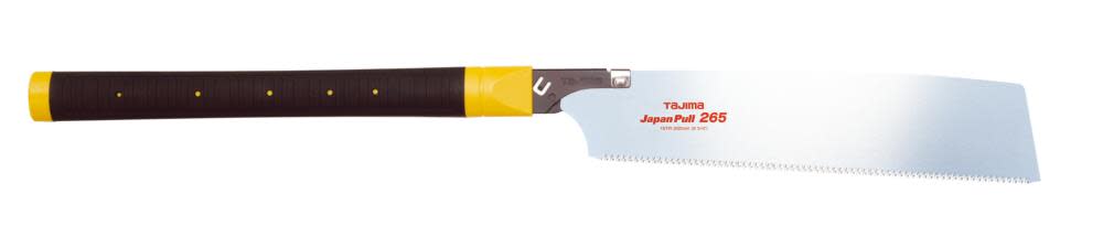 Tajima Rapid Pull Hand Saw with a Straight Elastomer Wrapped Handle - Flockneti