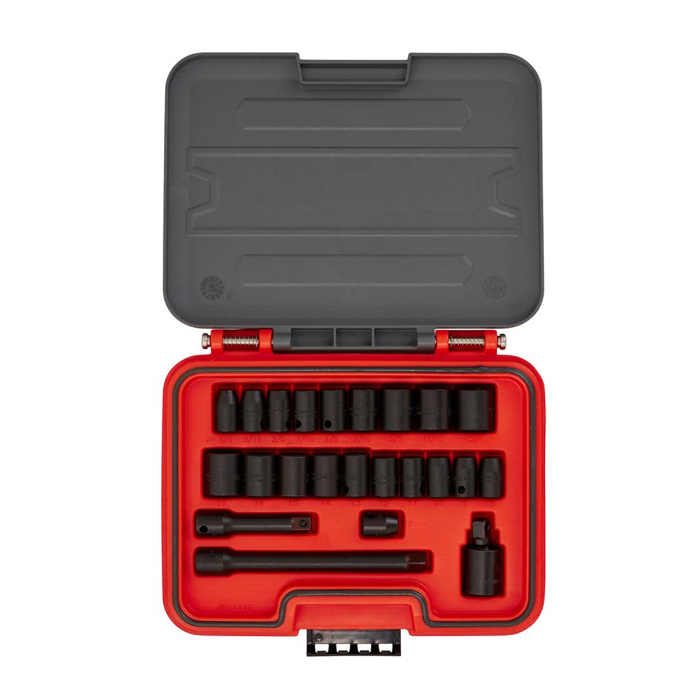 Proto Socket Set 3/8 DR SAE/MM IM SET 23pc - Flockneti