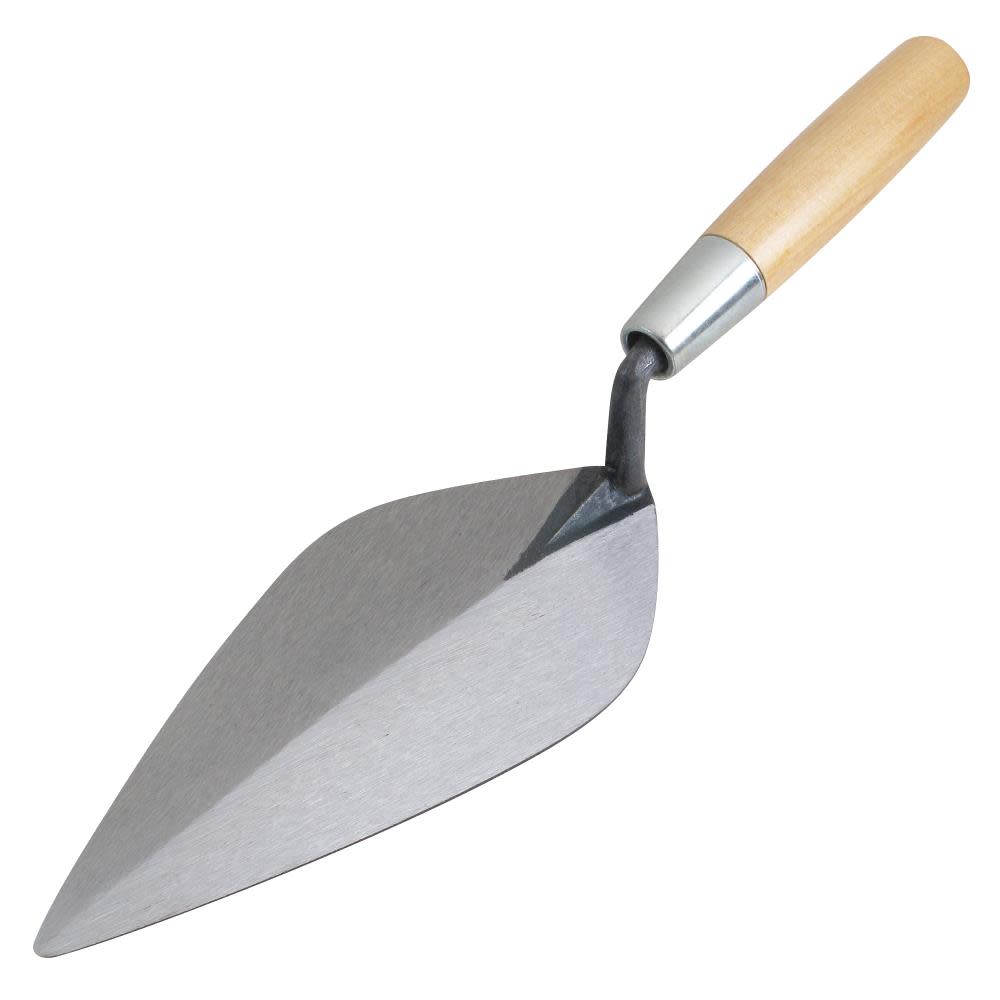 Kraft Tool Co 11 In. Narrow London Brick Trowel with Wood Handle - Flockneti