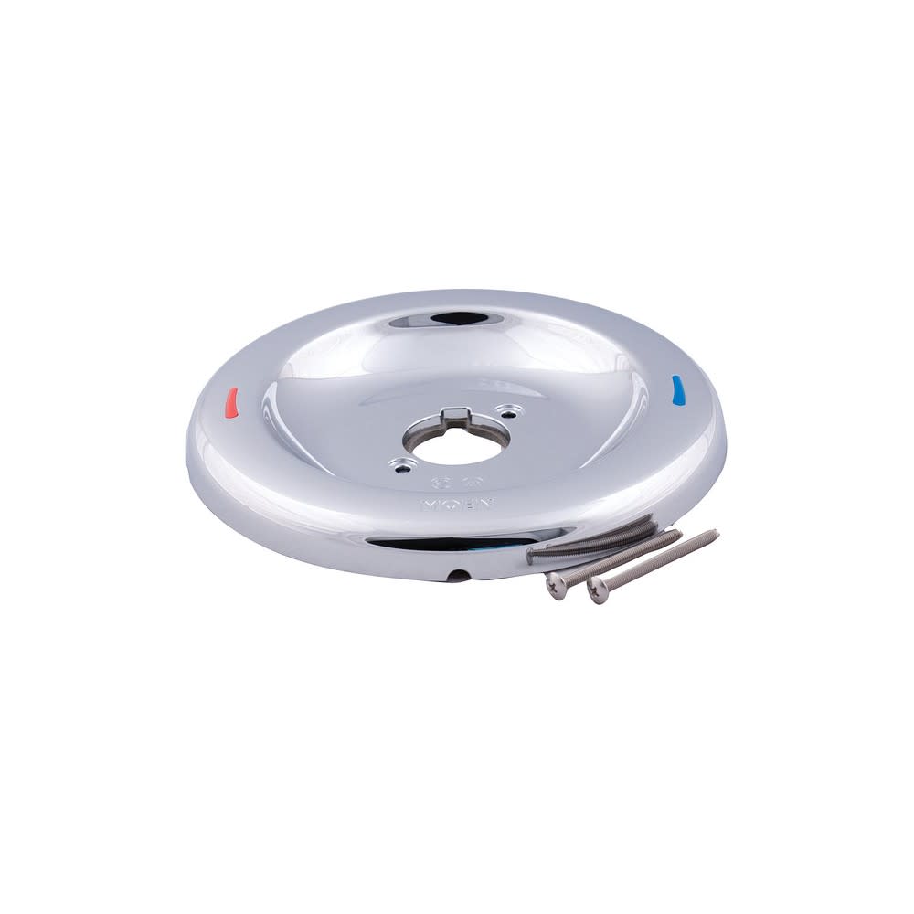 Moen Posi Temp Chrome Plastic Replacement Escutcheon Plate - Flockneti