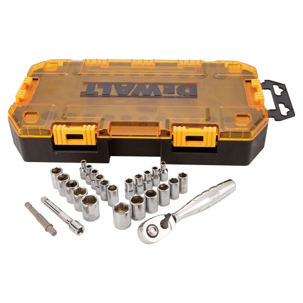 DEWALT 25 piece 1/4 In. Drive Socket Set - Flockneti