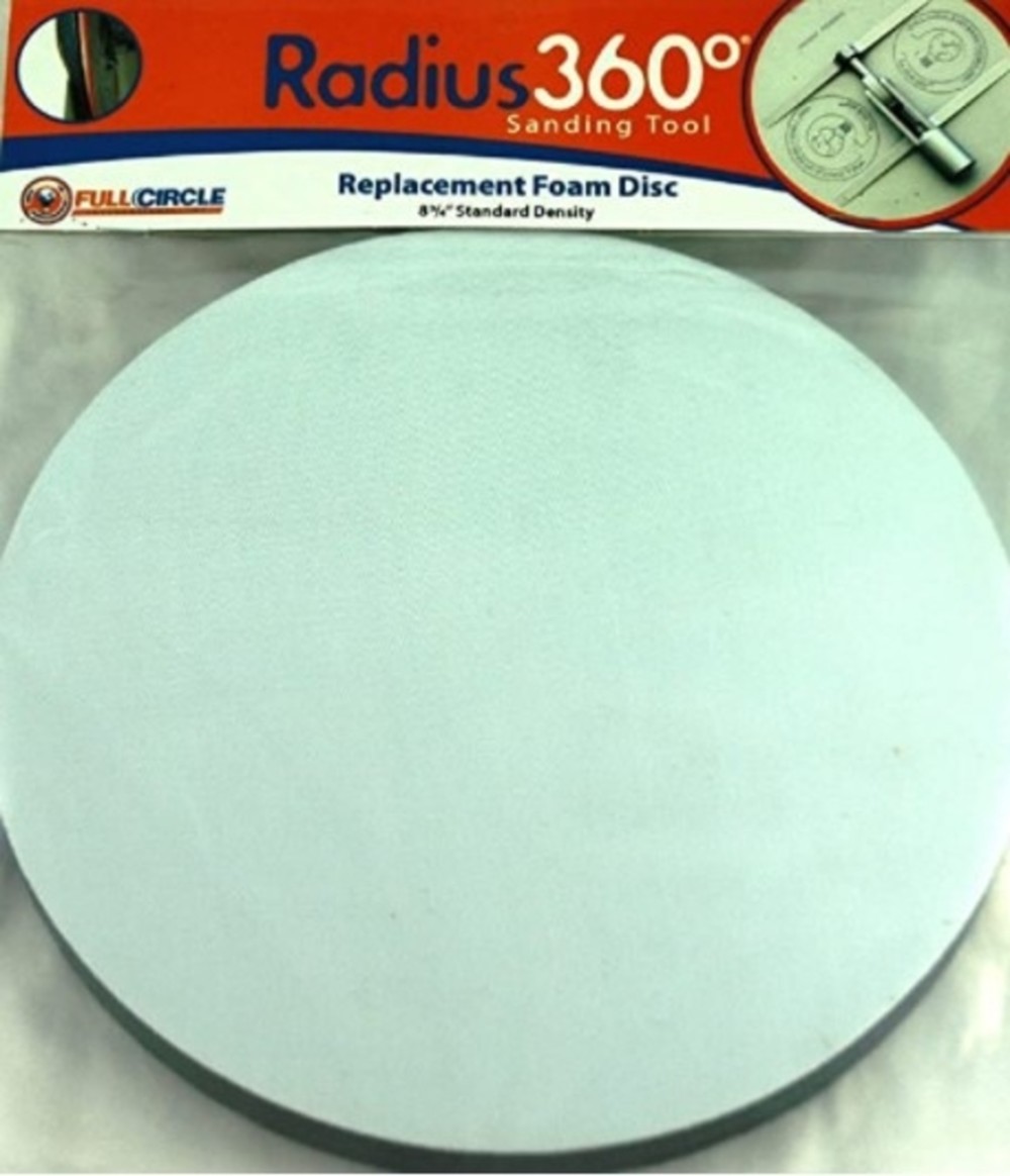 Full Circle 8 3/4″ Standard Density Replacement Foam Pad for Radius 360 Sanding Tool - Flockneti