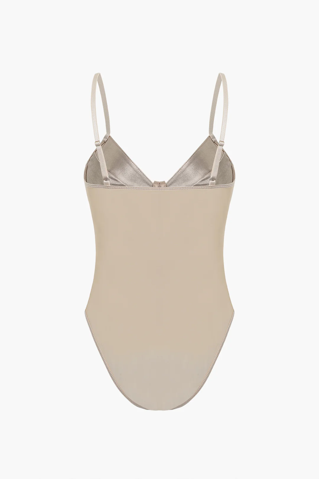 Satin Patchwork Sleeveless Bodysuit - Flockneti