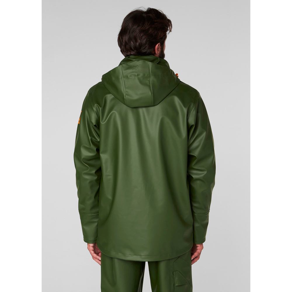 Helly Hansen PU Gale Waterproof Rain Jacket Army Green XS - Flockneti