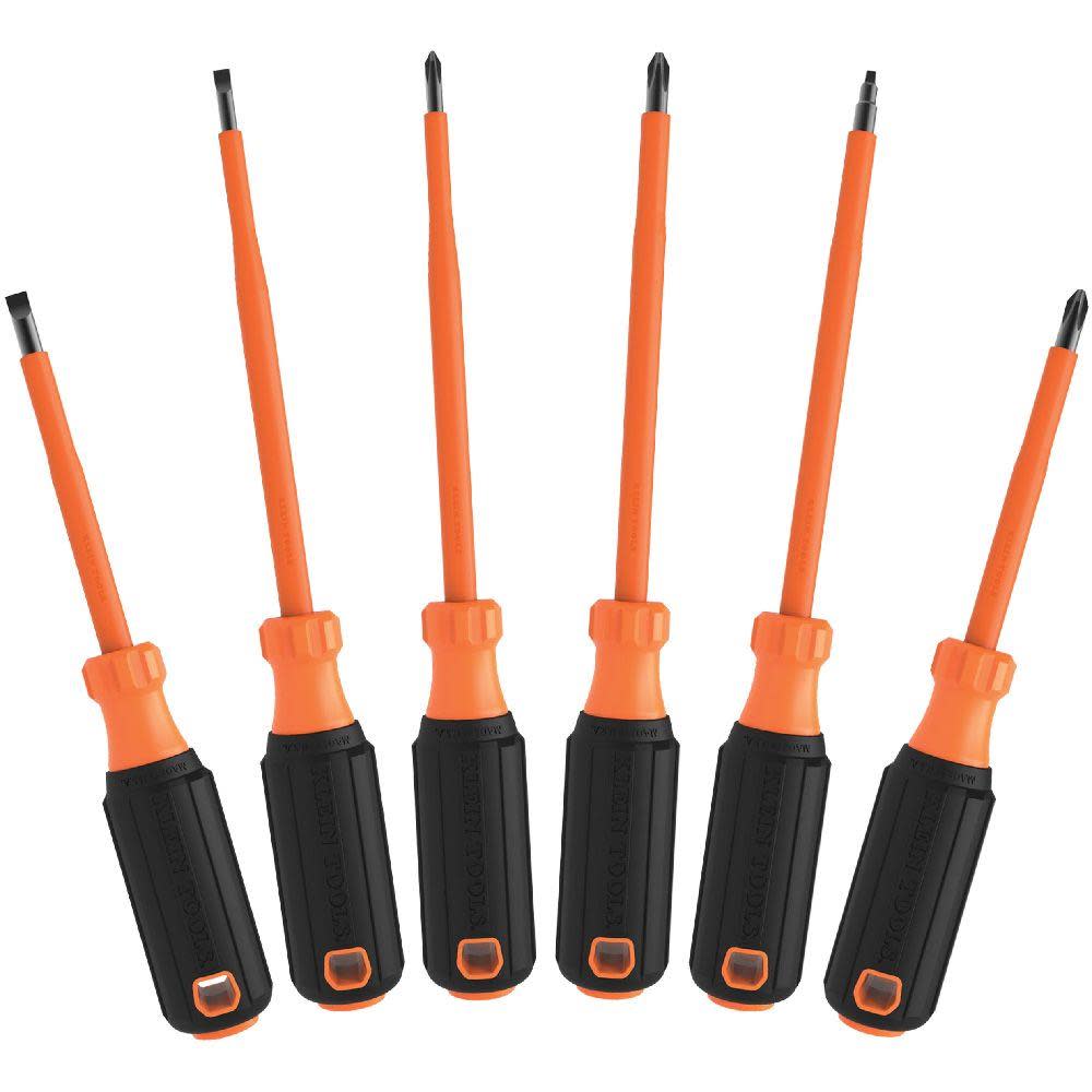 Klein Tools Screwdriver Set 1000V Insul 6 Pc - Flockneti