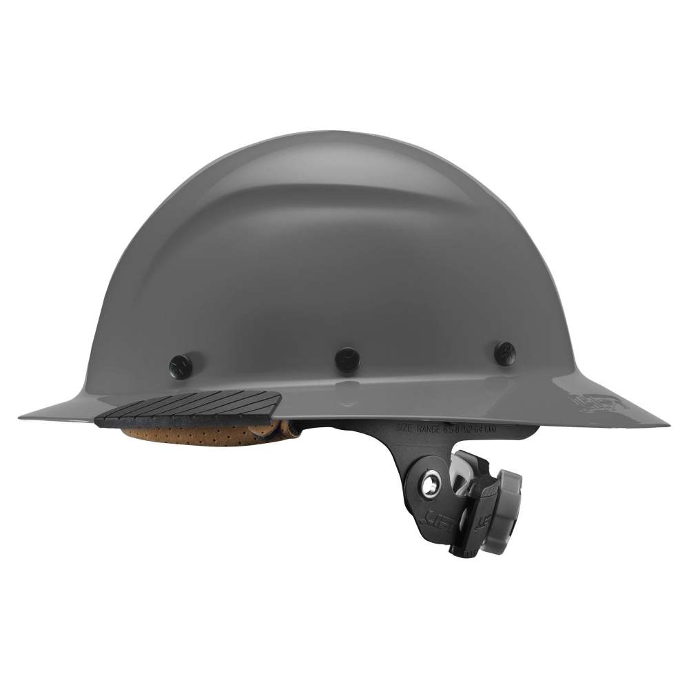 Lift Safety Hard Hat DAX Gray Carbon Fiber Full Brim - Flockneti