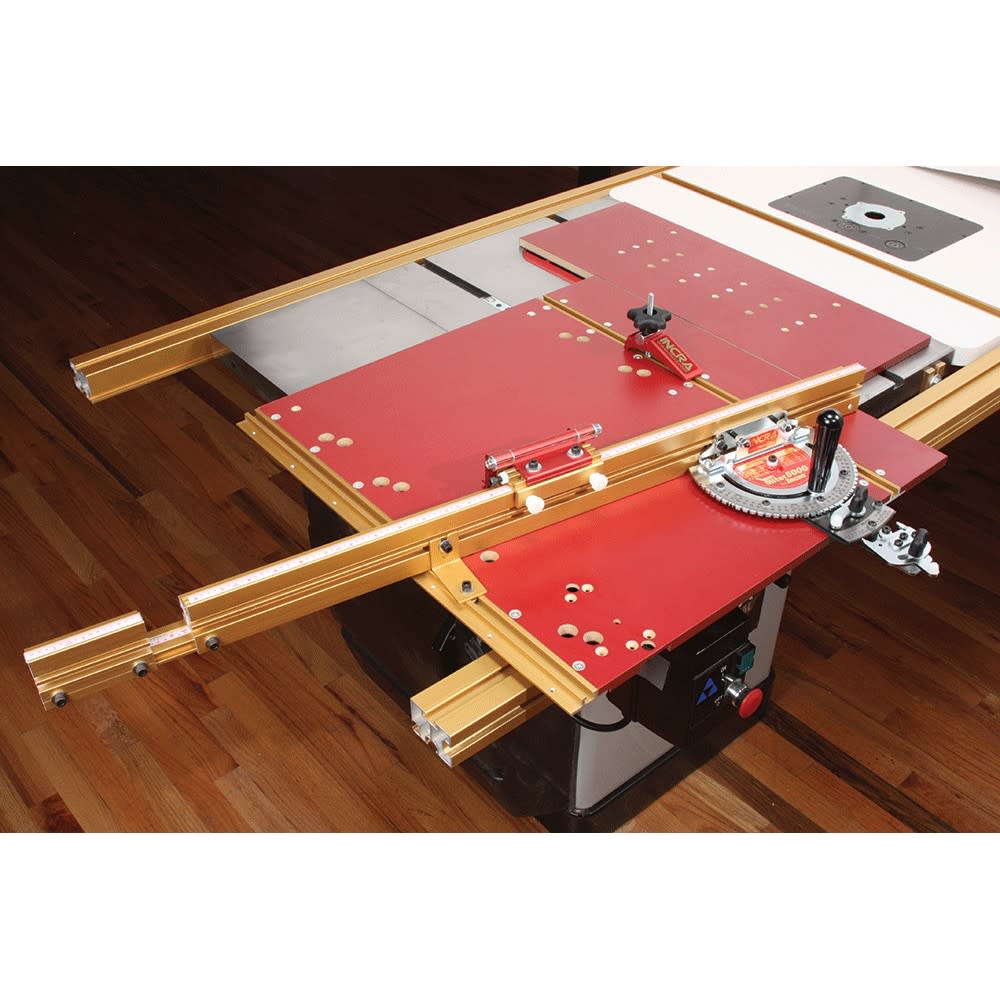 Incra Miter 5000 Gauge with Telescoping Fence & Flip Shop Stop - Flockneti