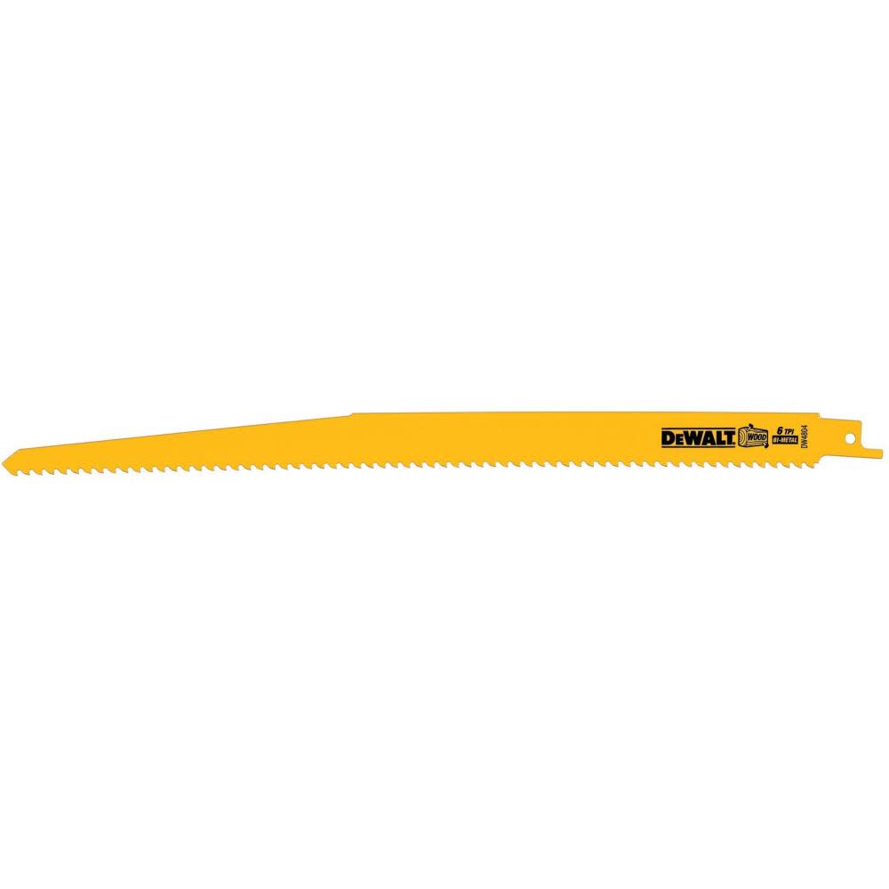DEWALT 12-in 6TPI Wood Cut Recip Blade 5-Pack - Flockneti