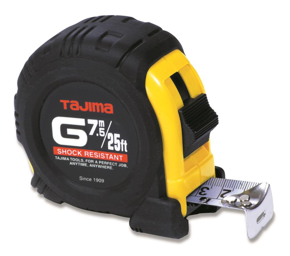 Tajima 25 Ft. Standard and Metric Scale Tape Measure - Flockneti