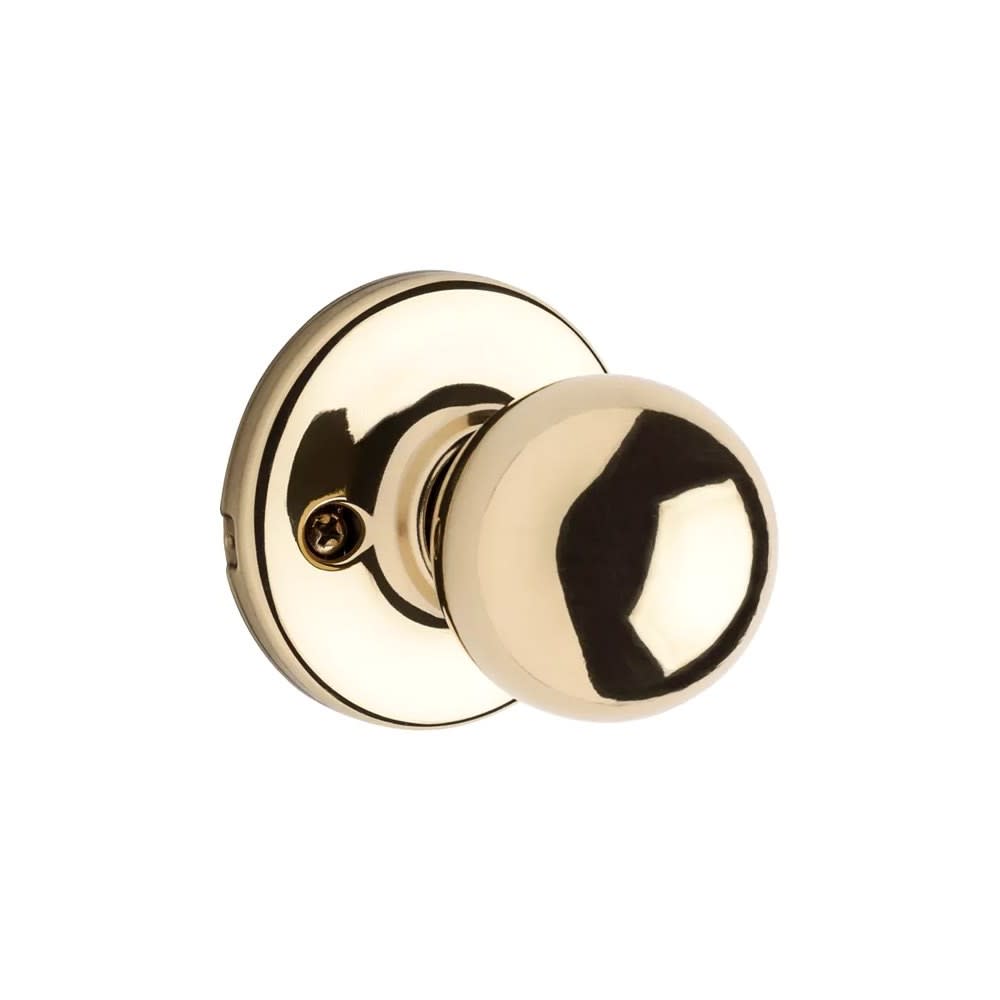 Kwikset Polished Brass Hall/Closet Polo Passage Door Knob - Flockneti