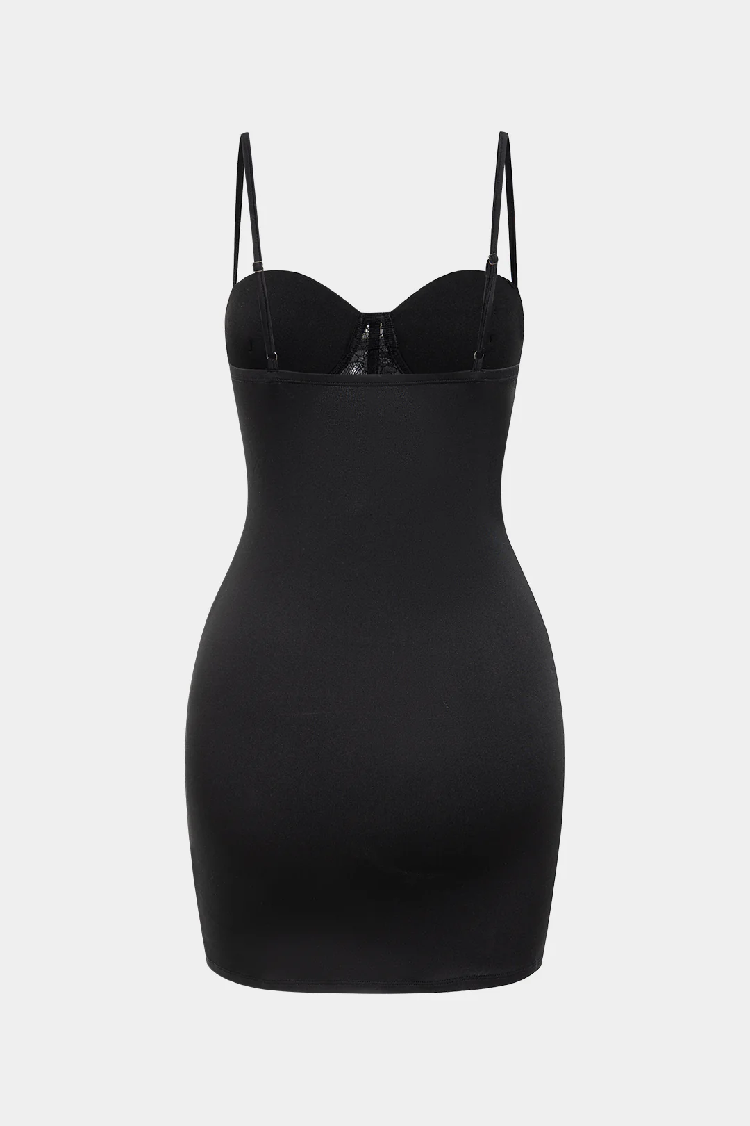 Chiffon Patchwork Lace Corset Asymmetrical Ruched Sleeveless Mini Dress - Flockneti