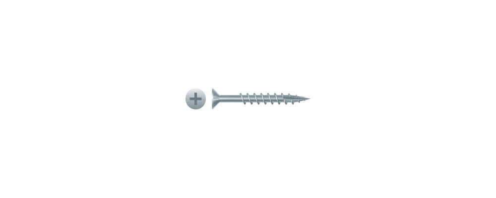 Strong-Point #9 3 In. Phillips Flat Head Screw with Nibs Particle Board Screw - Flockneti