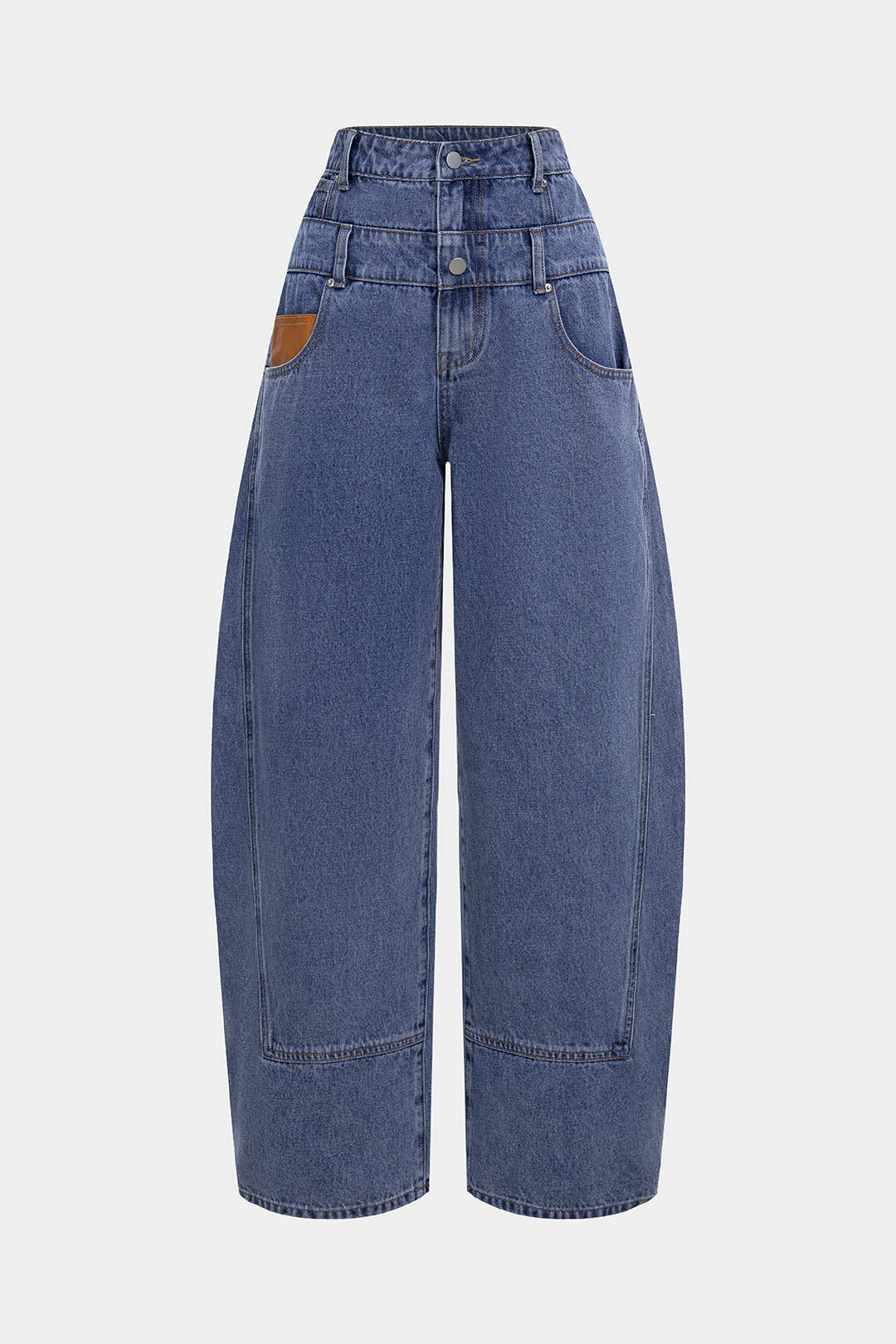 Denim Seamdetail High Waist Jeans - Flockneti