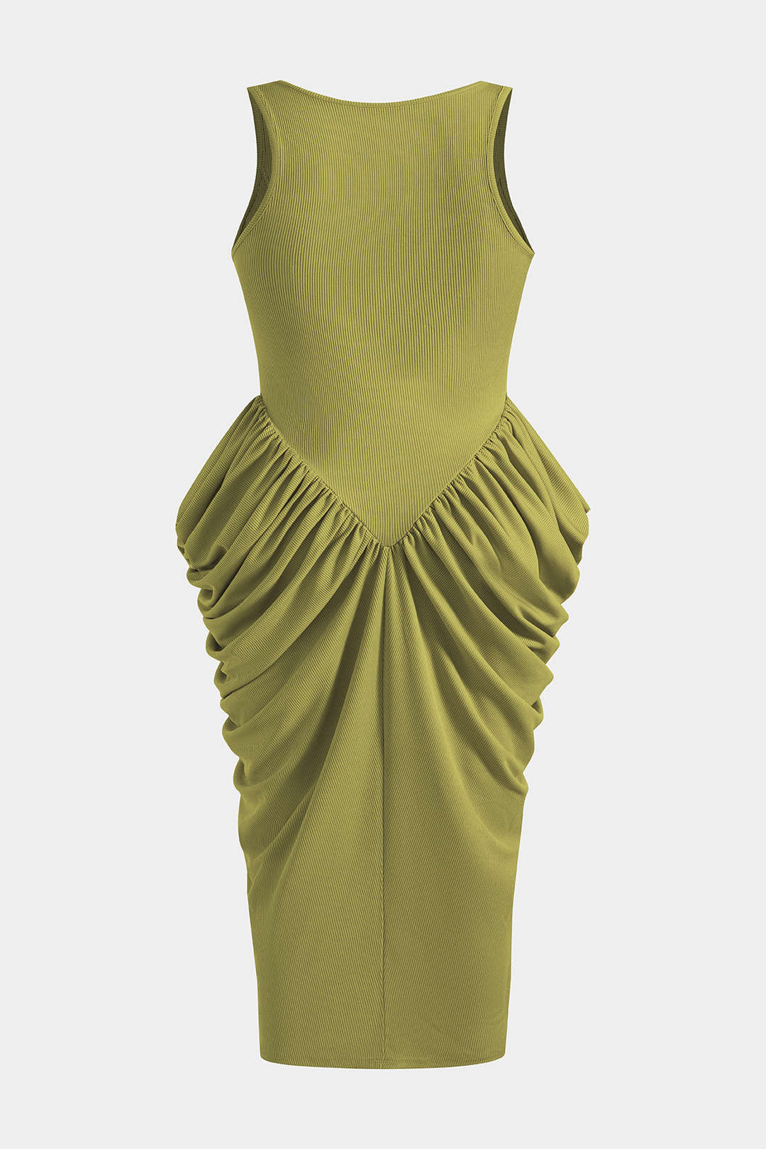 Plus Size Ruched Tank Sleeveless Maxi Dress - Flockneti