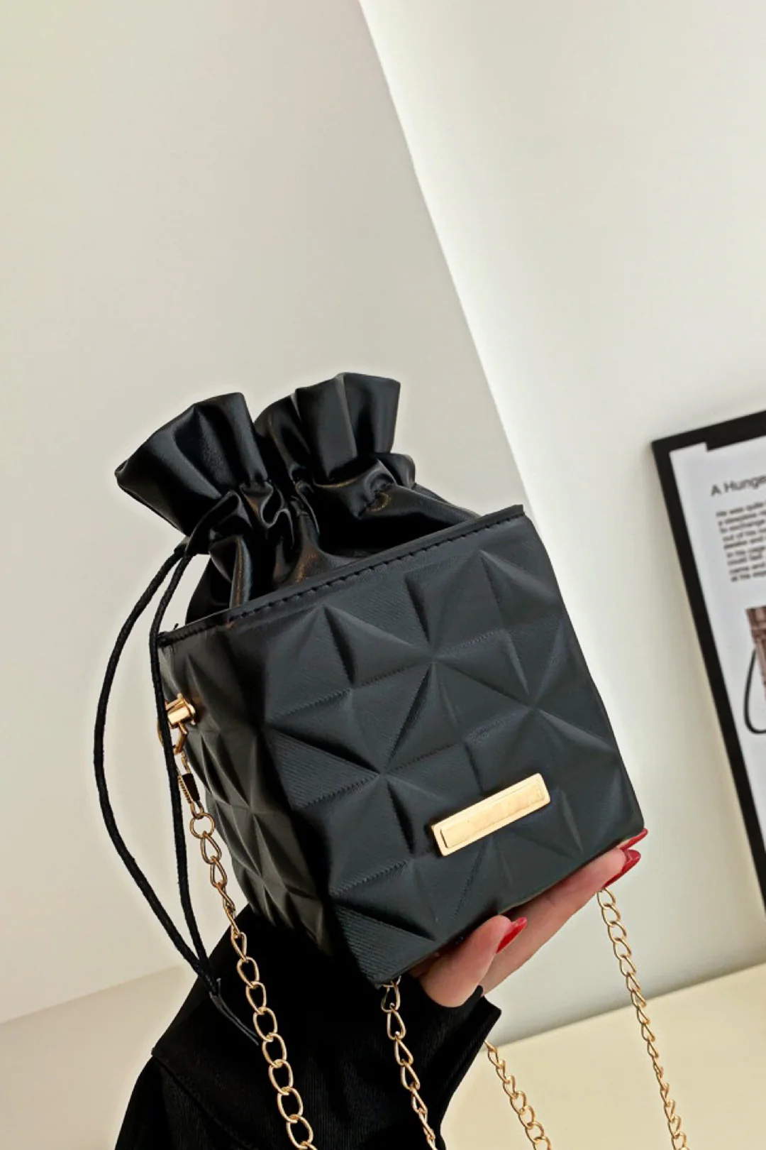 Faux Leather Cross-Body Bag - Flockneti