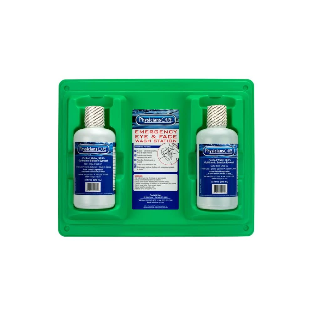 First Aid Only PhysiciansCare Eyewash Station 32oz Wall Mount - Flockneti
