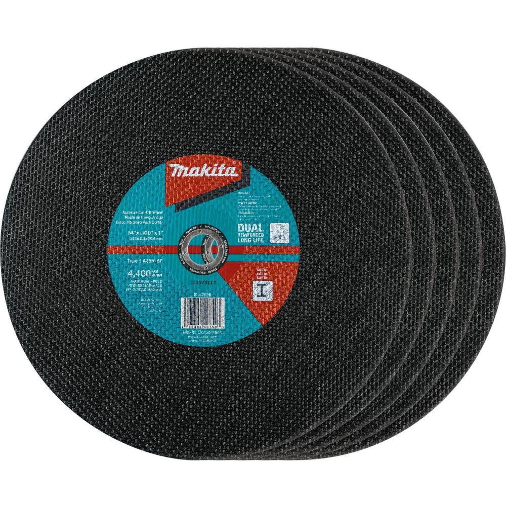 Makita 14″ x 1″ x 3/32″ Abrasive Cut-Off Wheel 5/pk - Flockneti
