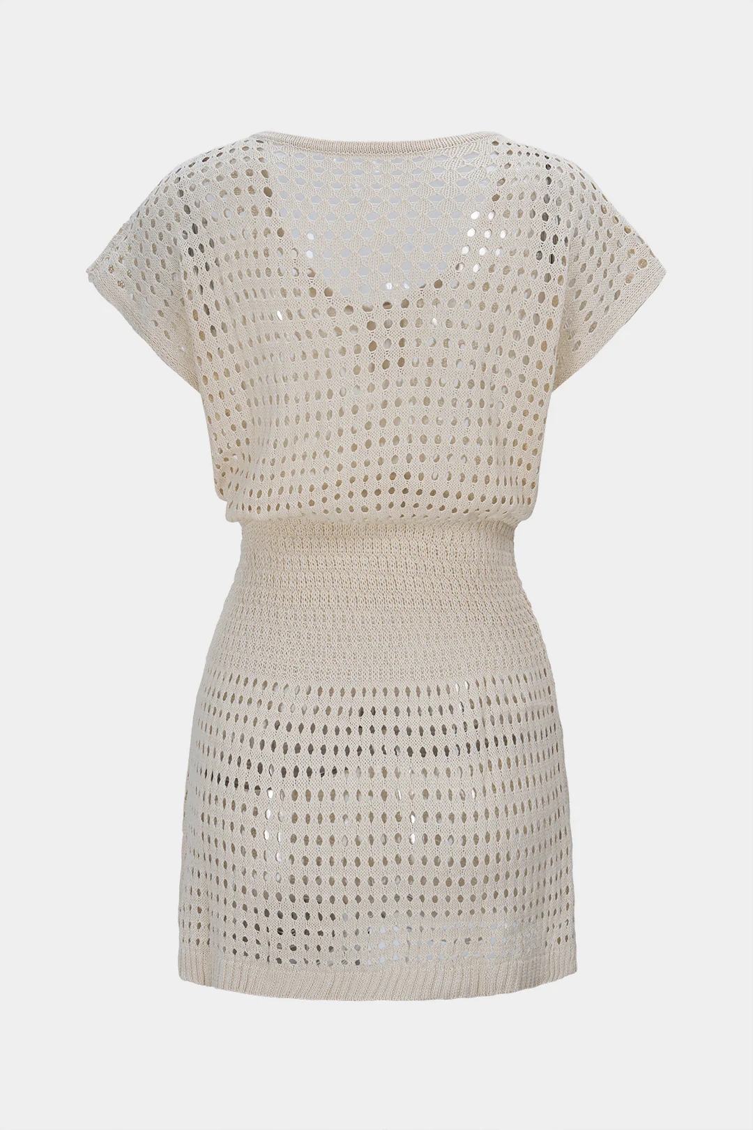 Cut Out Hollow Knitted Sleeveless Dress - Flockneti