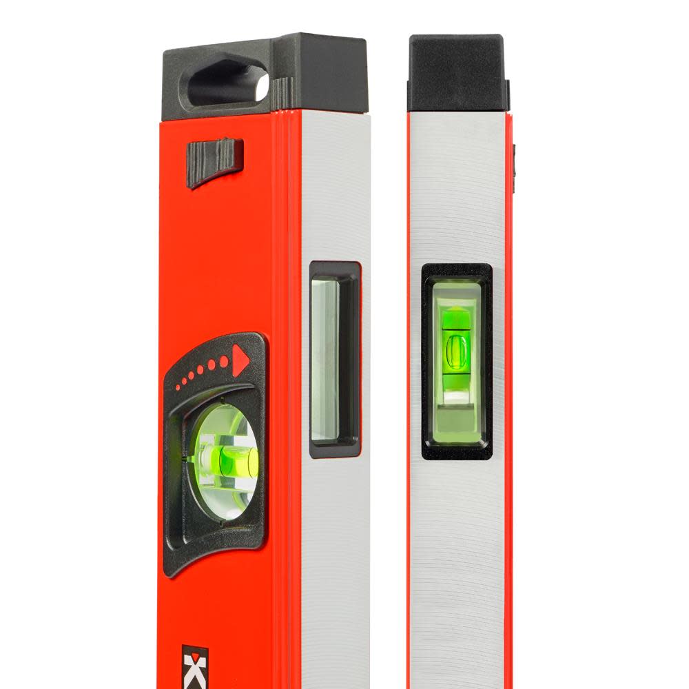 Kapro Vulcan 72 In. Box Level with Magnified Vial and Plumb Site - Flockneti