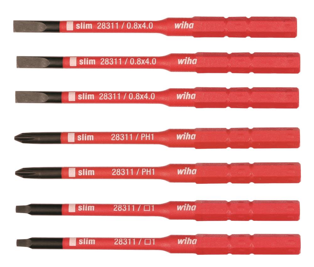 Wiha Insulated SlimLine Blade 7 Pc. Set - Flockneti