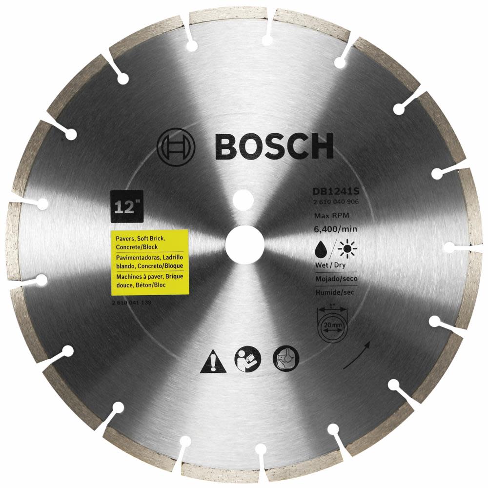 Bosch 12″ Standard Segmented Rim Diamond Blade for Universal Rough Cuts - Flockneti