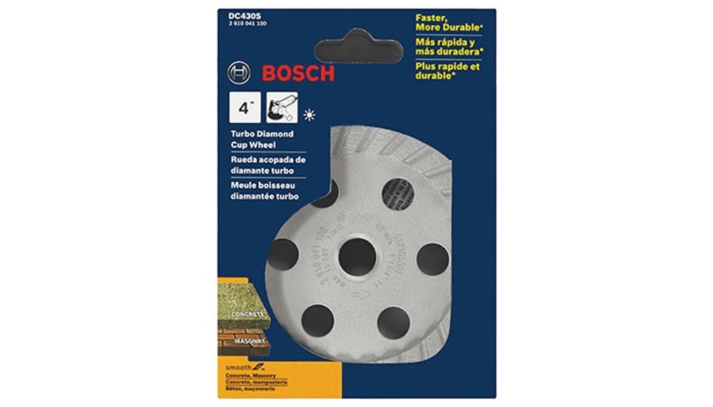 Bosch 4 In. Turbo Diamond Cup Wheel - Flockneti
