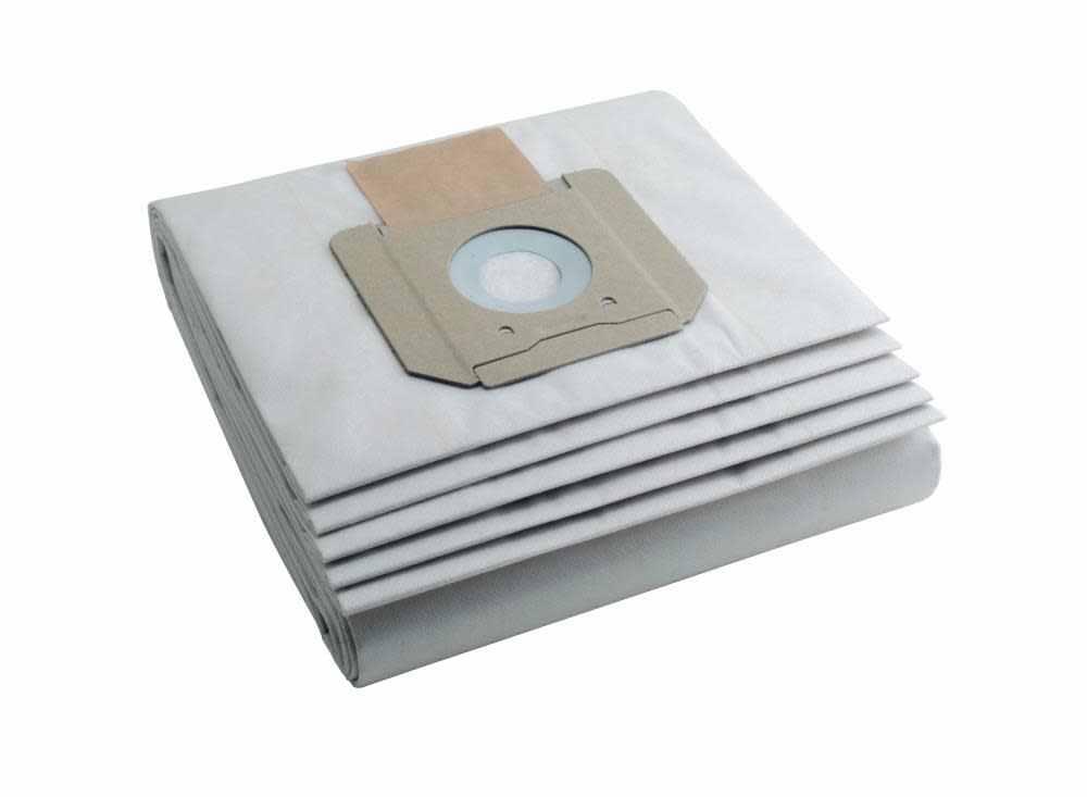 Bosch Heavy-Duty Paper Dust Bag for 17-Gallon Dust Extractors (5 Pack) - Flockneti