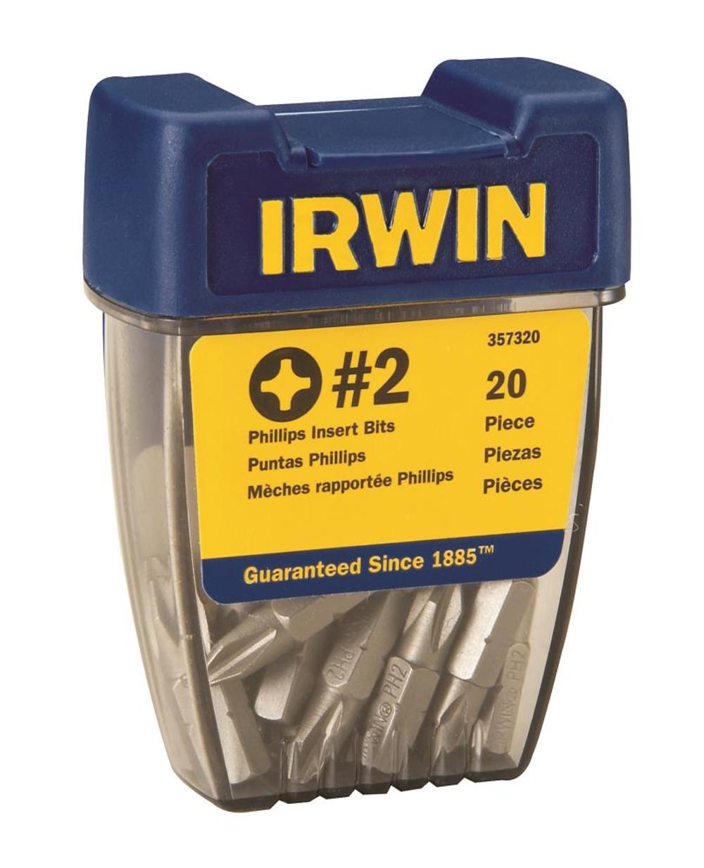 Irwin # 2 Phillips Insert 20-Pc. Bulk Container - Flockneti