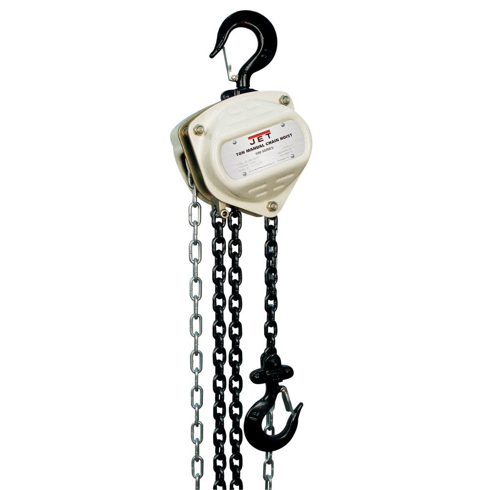 JET S90-050-10 1/2Ton Chain Hoist with 10Ft Lift - Flockneti