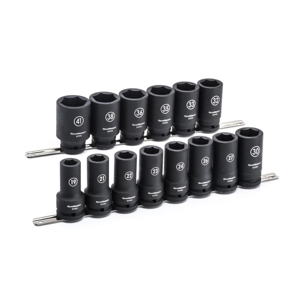GEARWRENCH Impact Socket Set 14 Pc 3/4 In Drive 6 Point Deep Metric - Flockneti