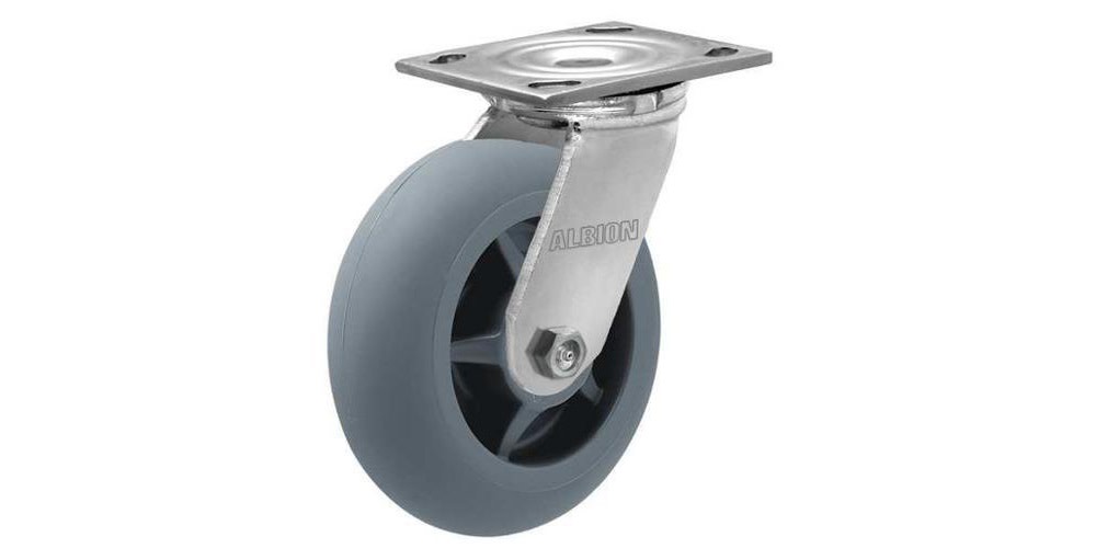 Cassidy Tricker 8 In. 16 Series Medium Heavy Duty Swivel Plate Caster - Flockneti