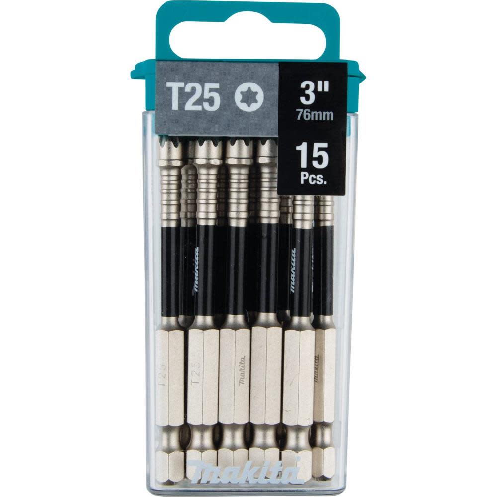 Makita Impact XPS T25 Torx 3″ Power Bit – 15 Pack - Flockneti