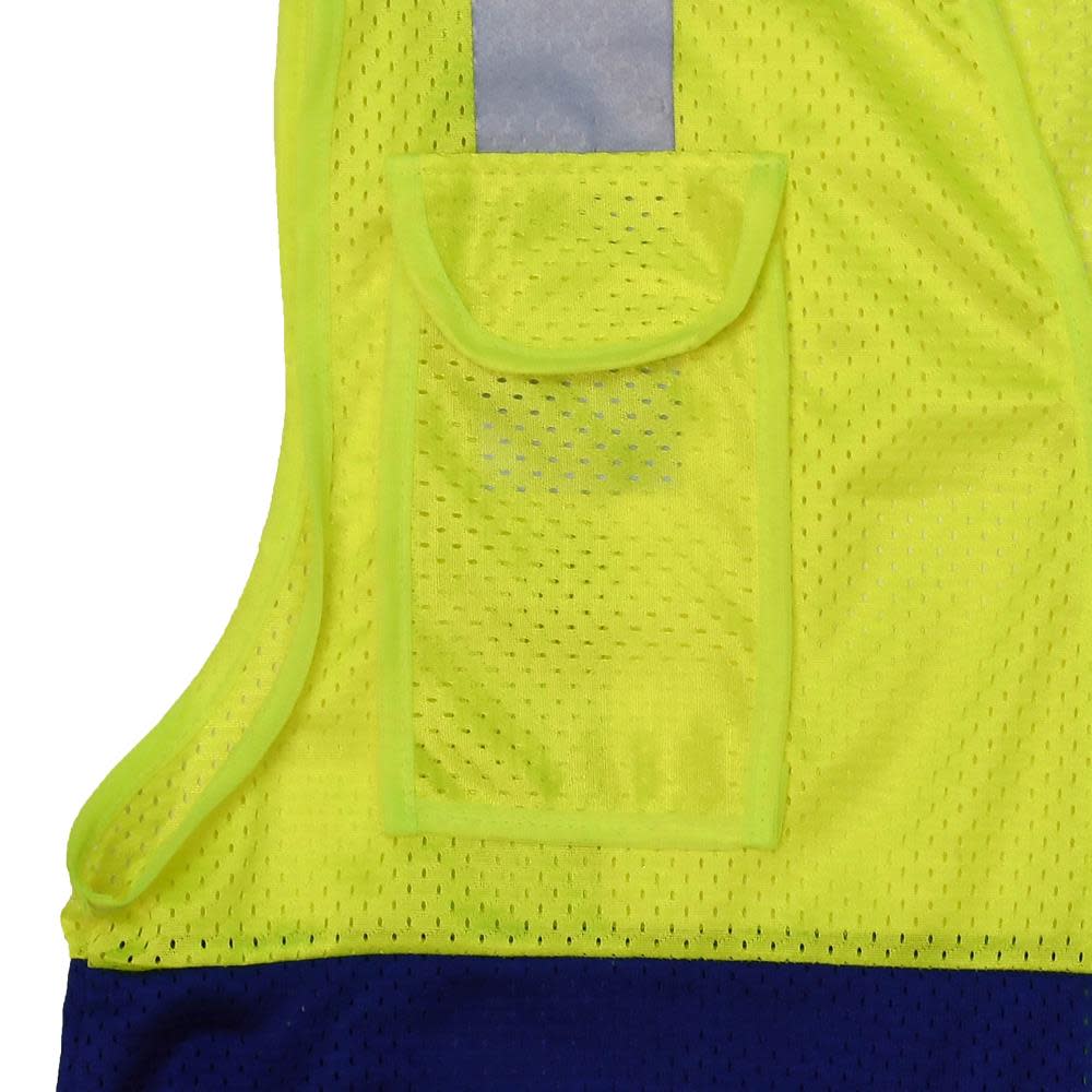 Radians Safety Vest Custom Color Blocking Type O Class 1 Red 5X - Flockneti