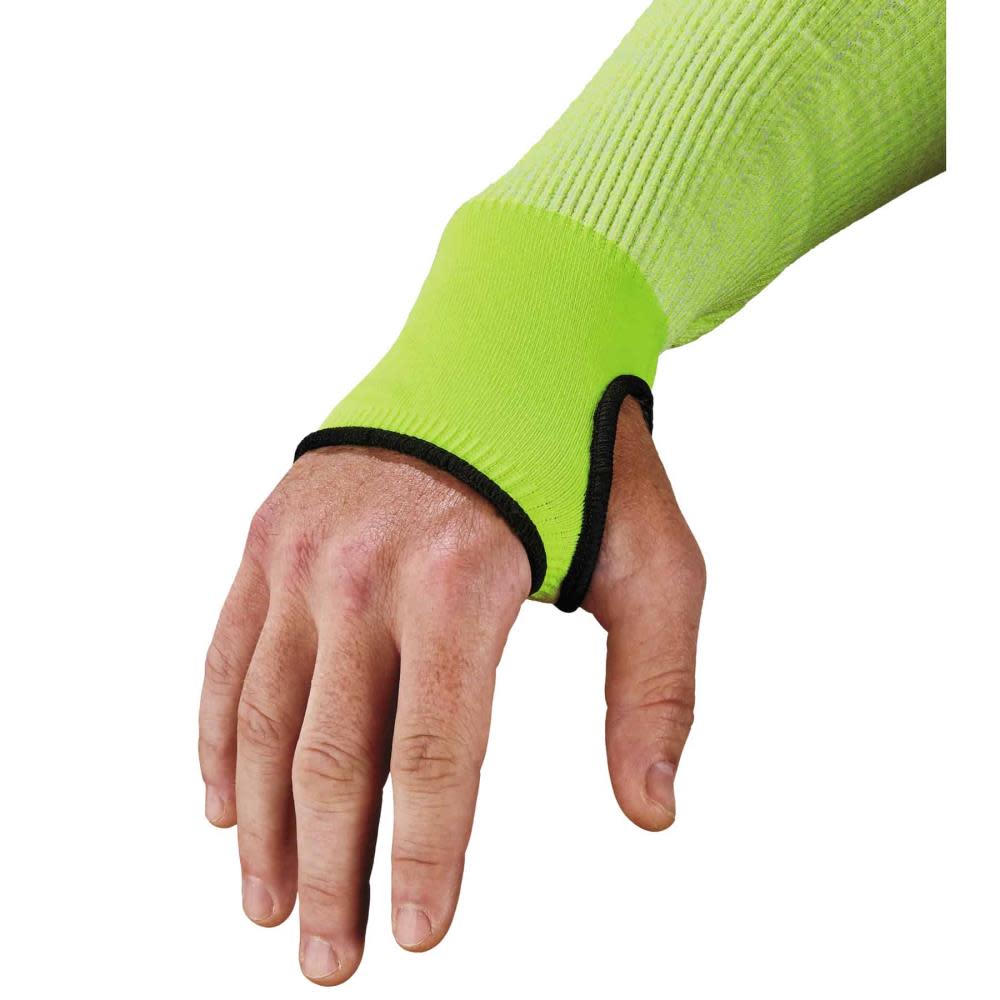 Ergodyne ProFlex 7941 PR Cut Resistant Arm Sleeve Pair 22″ Lime - Flockneti