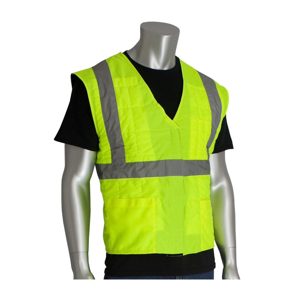 Protective Industrial Products Cooling Vest EZ Cool Hi Vis Yellow Evaporative S/M - Flockneti