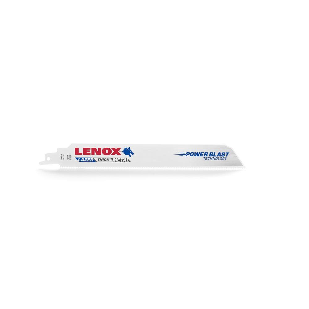 Lenox Reciprocating Saw Blade B9110R 9″ X 1″ X .042″ X 10 TPI 25pk - Flockneti
