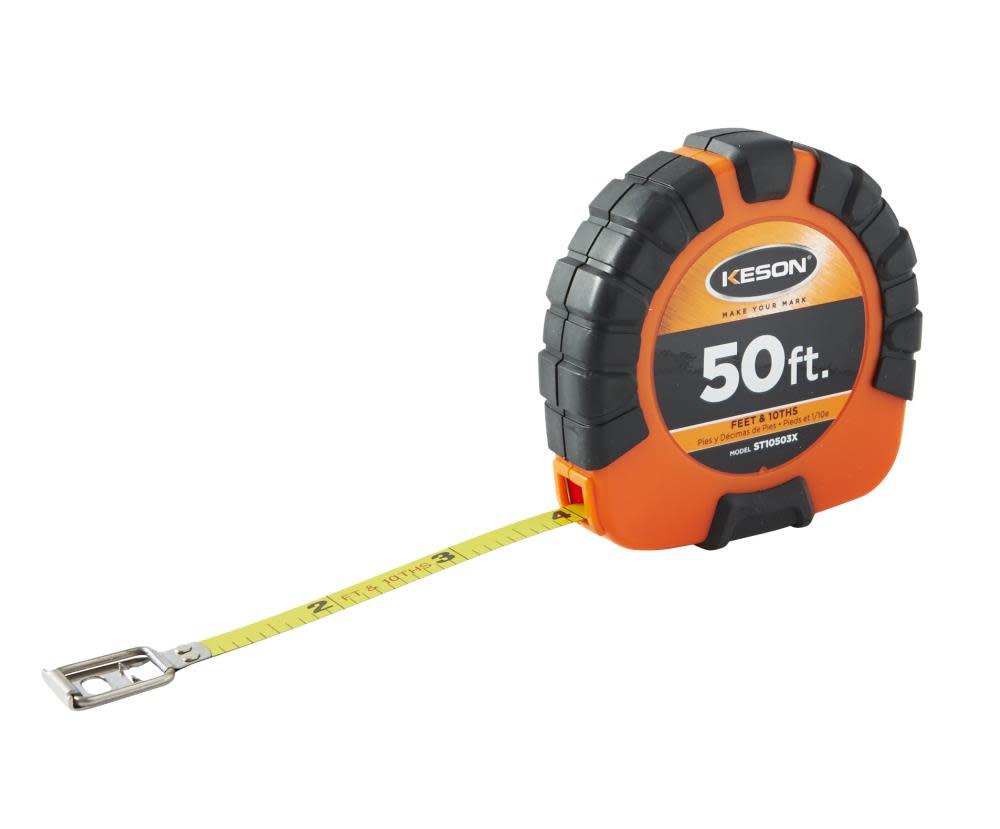 Keson 50′ Closed Reel Steel Long Tape Measure - Flockneti