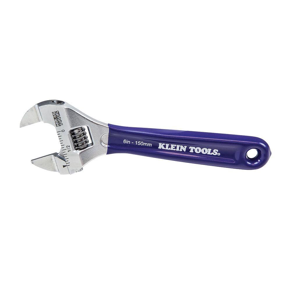 Klein Tools Slim-Jaw Adjustable Wrench 6″ - Flockneti