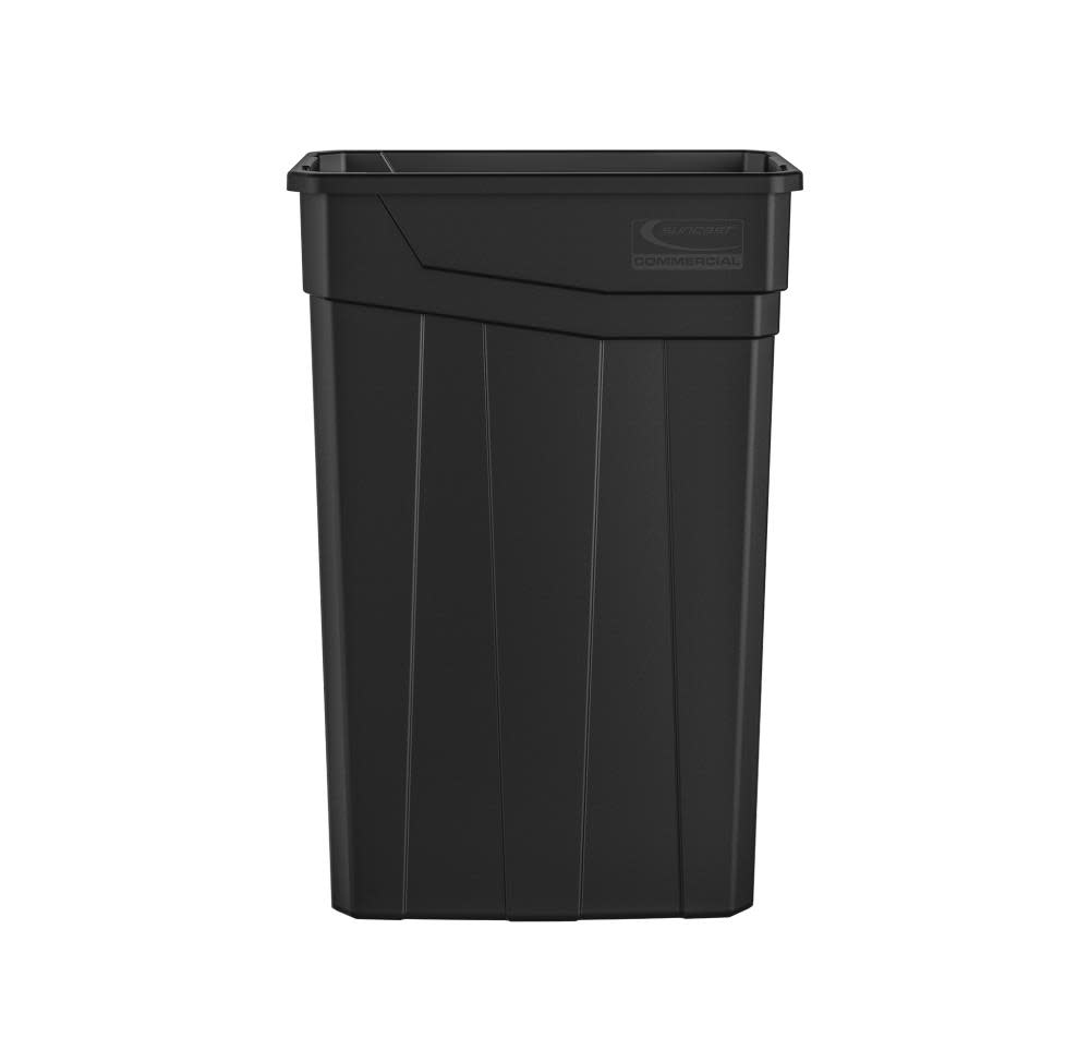 Suncast Plastic Slim Trash Can – 23 Gallon Black - Flockneti