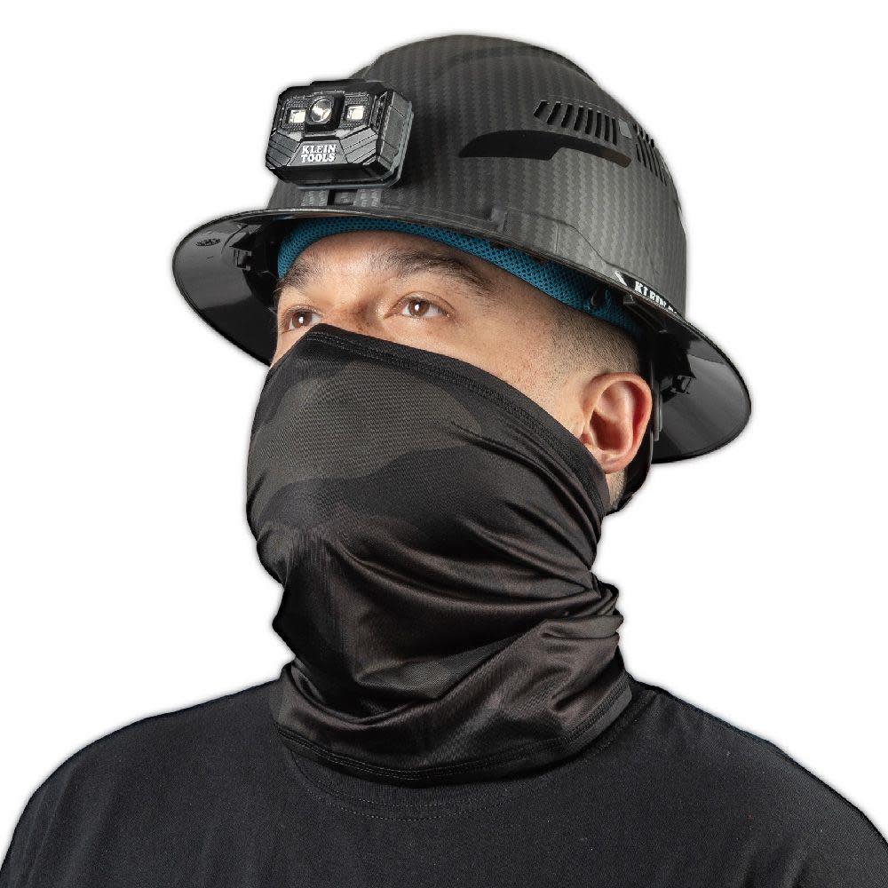 Klein Tools Neck and Face Cooling Band Camo Black - Flockneti