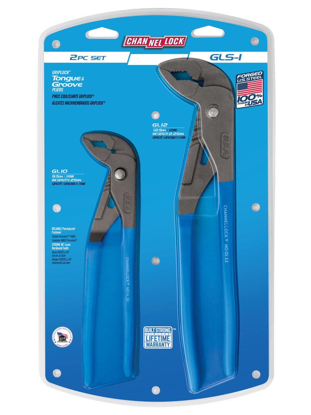 Channellock 10″ & 12″ European Style Plier Set - Flockneti