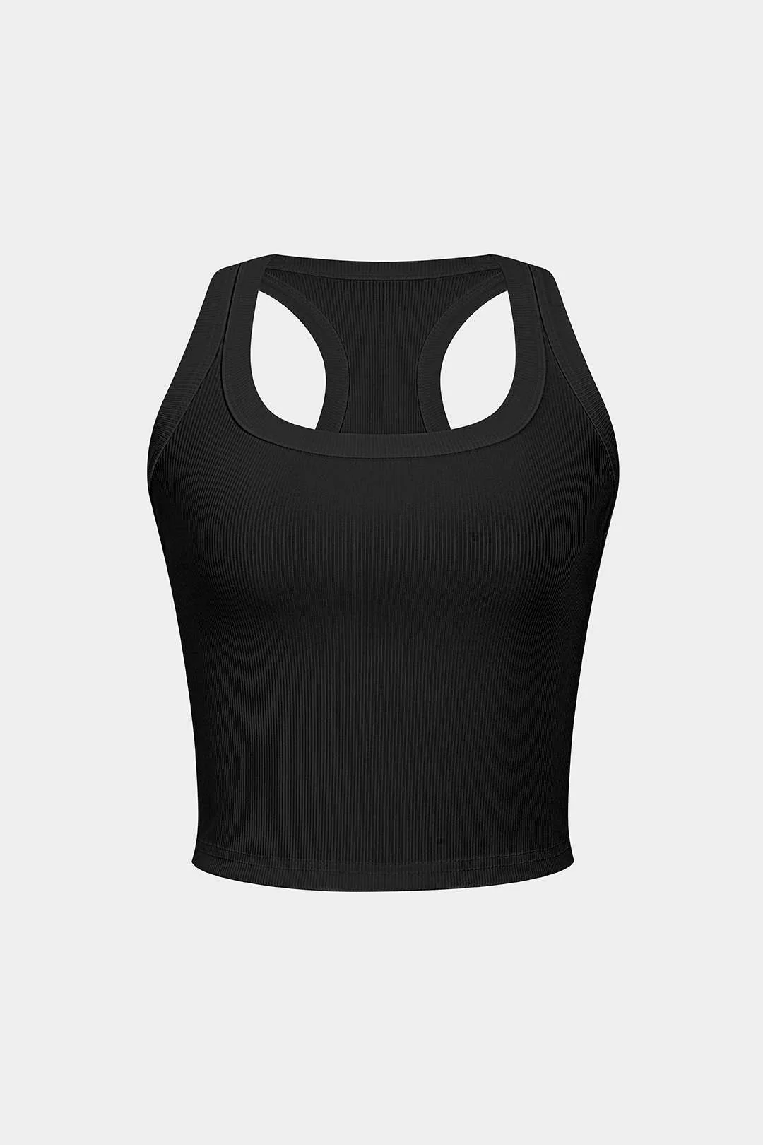 Basic U-Neck Crop Tank Top - Flockneti