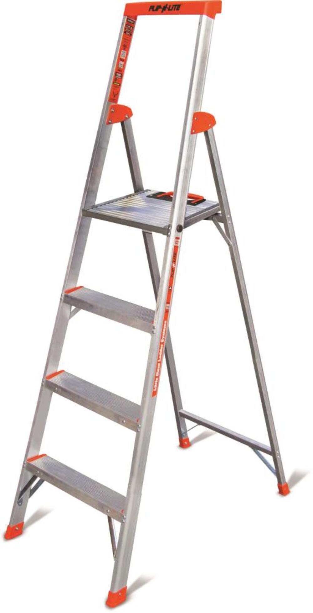 Little Giant Safety Flip-N-Lite Model 6 Aluminum 300 lb Type-1A Step Ladder - Flockneti