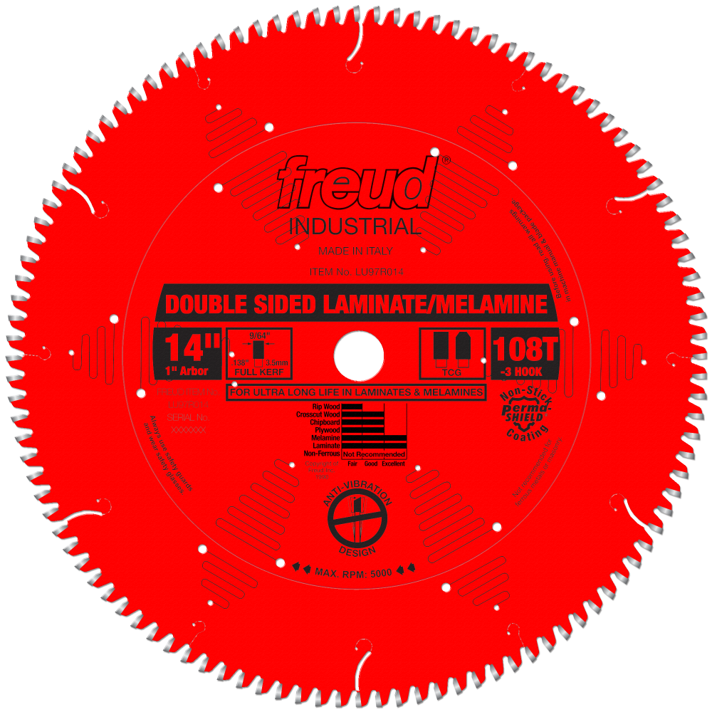 Freud 14″ Double Sided Laminate/Melamine Blade - Flockneti