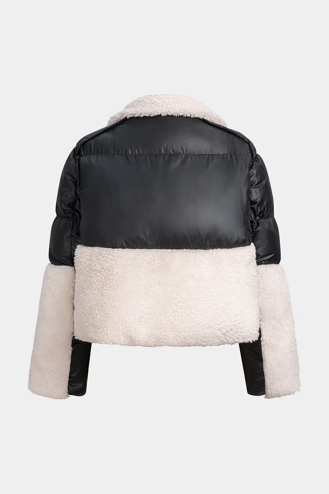 Wool Splicing Patchwork Puffer - Flockneti