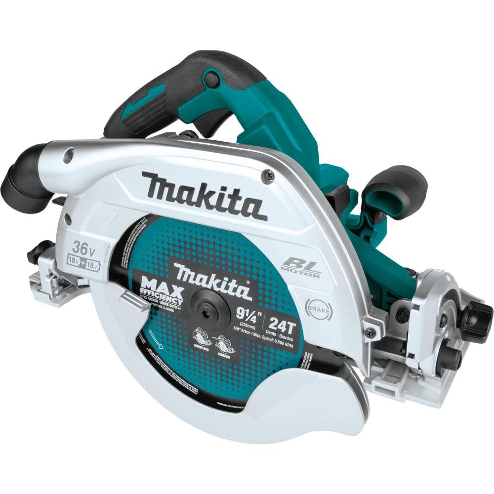 Makita 18V X2 LXT 36V 9 1/4 Circular Saw with Guide Rail Compatible Base Bare Tool - Flockneti