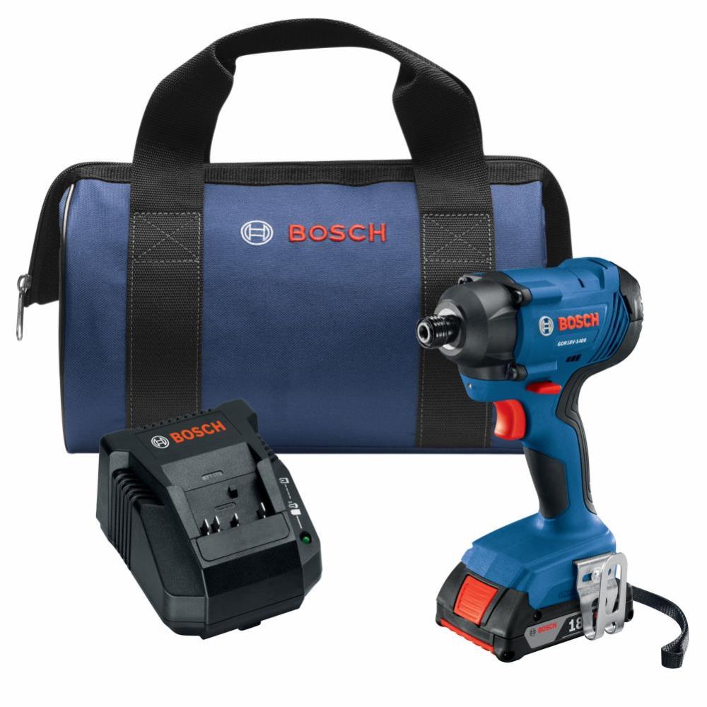 Bosch 18V 1/4″ Hex Impact Driver Kit - Flockneti